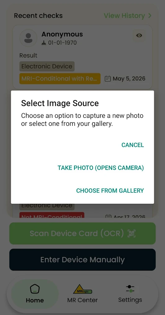 One-Tap OCR Scanning