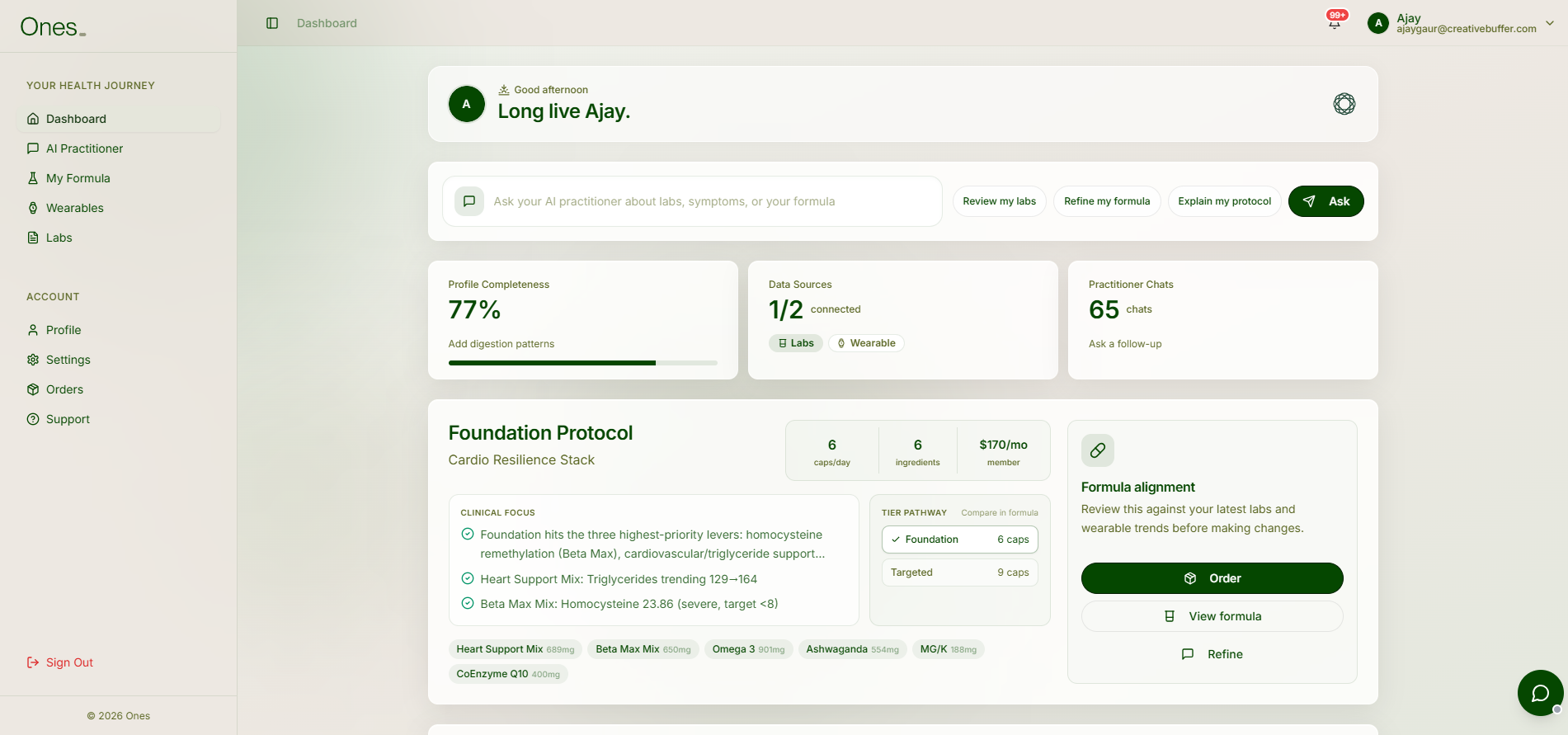 Member Dashboard